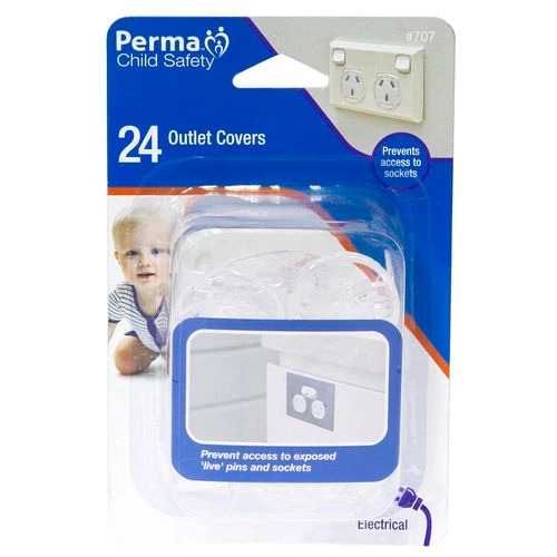 Perma Child Safety Outlet Covers Pack (24)