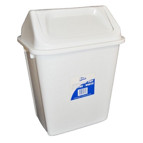 Edco Swing Top Tidy White 20 Litre