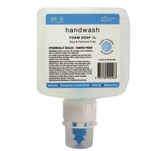 Zexa 9710 Hand & Body Wash 1L Pod (NAB-9710) Carton (1L x 6)