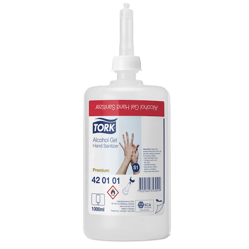 TORK 420101 Premium Hand Sanitiser Alchohol Gel S1 Carton ( 1L x 6)