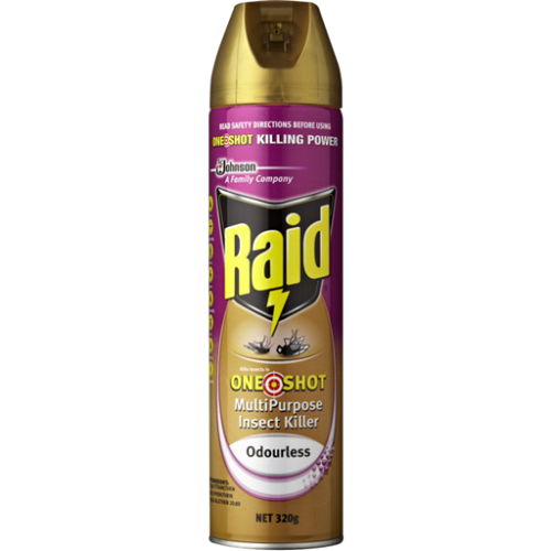 Raid One Shot Flying Insect Killer Odourless 320g