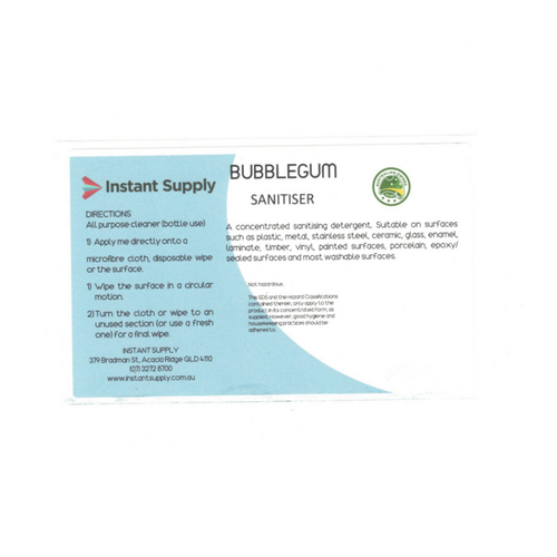 Bubblegum Disinfectant Bottle Label (Label Only)