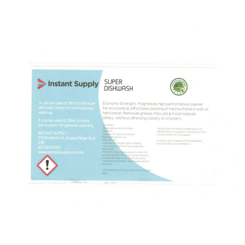 Super DishWash Label