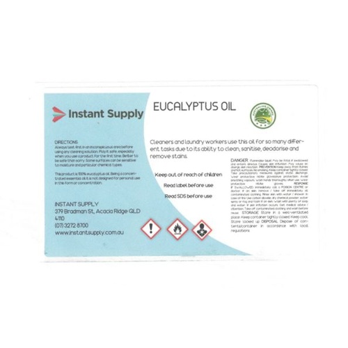Eucalyptus Oil Spray Bottle Label (Only)