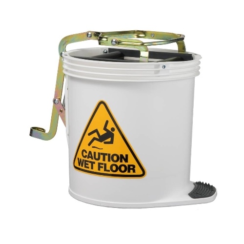 Oates Contractor Wringer Bucket White IW-005W