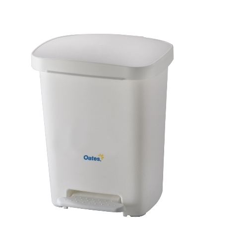 Oates Pedal Bin White 30 Litre BB-30PW