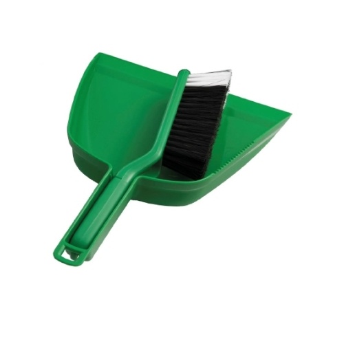 Oates Dust Pan Set Green B-10207G