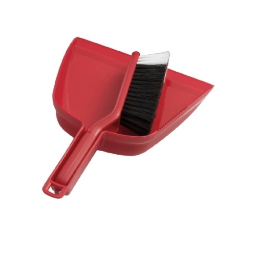Oates Dust Pan Set Red B-10207R