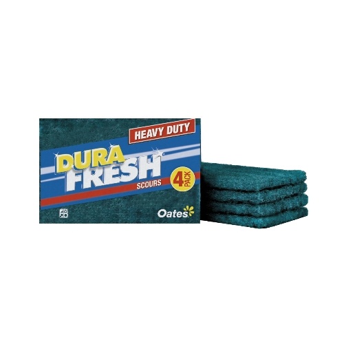 Oates Heavy Duty Scourers Green Pk 4 SC-063