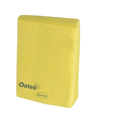 Oates Super Wipes 30x40cm Yellow Pk 10 HW-010-Y