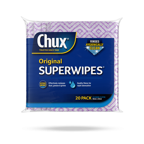 Chux Original Super Wipes Purple Pack 20 sheets