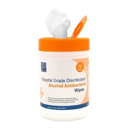 Premier Isopropyl Alcohol Wipes (Hospital Grade Disinfectant) Tub 75