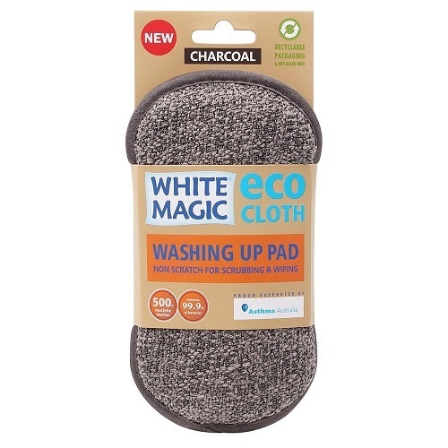 White Magic Washing Up Pad Charcoal