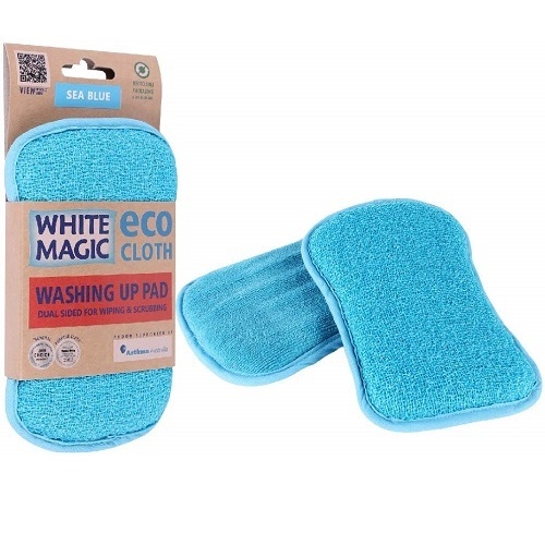 White Magic Washing Up Pad Sea Blue