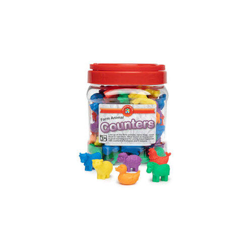 Farm Animal Counters Jar Of 108