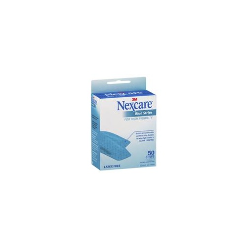 Nexcare Bandage Strips Blue Pk 50 