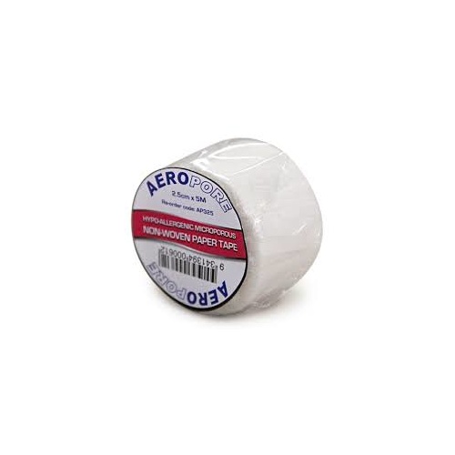 Hypo-Allergenic Microporous Non-Woven Paper Tape 2.5cm x 5m Roll