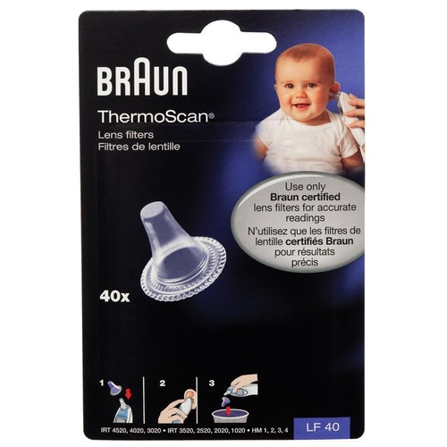 Braun Thermoscan Lens Filters or Cover Pack 40 