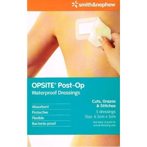 Opsite Dressing 6.5 X 5cm Pack 5