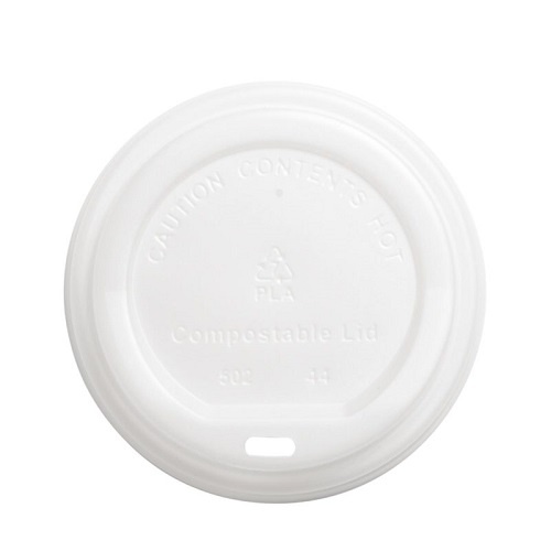 90mm White Button Hot Cup Lid SLEEVE 100 (DS-12W)