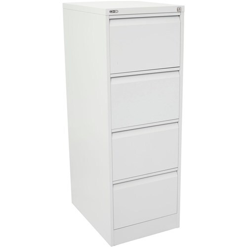 Rapidline Go Vertical Filing Cabinet 4 Drawer 460W x 620D x 1321H in White (502406)
