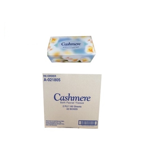 Cashmere Facial Tissue 2ply 180 sheets Carton 