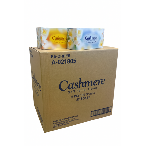 Cashmere Facial Tissue 2ply 180 sheets Carton 