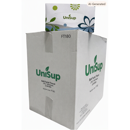 UNISUP Facial Tissue 2ply 180 sheets Carton 32