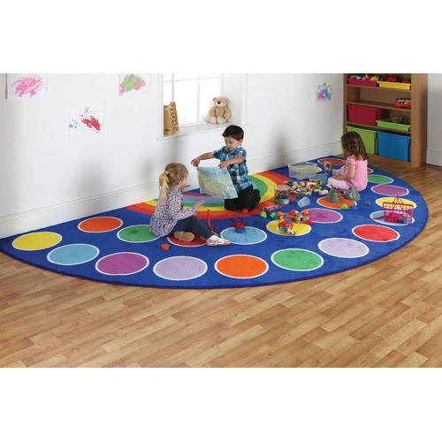 Rainbow Semi-Circle Carpet 400x200