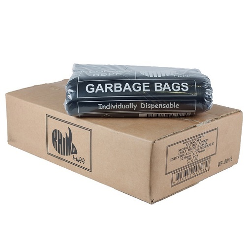Rhino Extra Heavy Duty 120L Black Roll 50 (MB120425S)