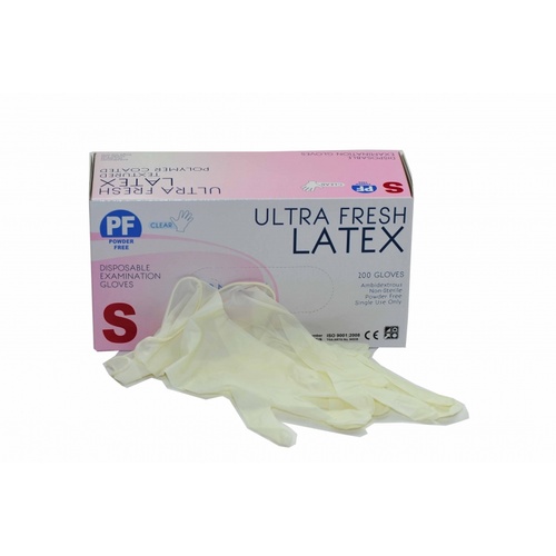 Latex Powder Free Glove Small Pk 100