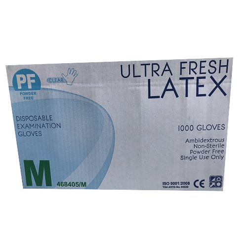 Latex Powder Free Glove Medium Ctn (Pk 100 x10)