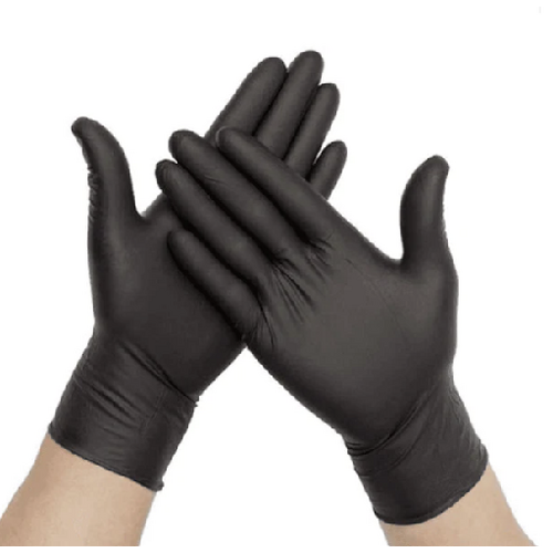 Sabco Black Nitrile Gloves Large Pack 100