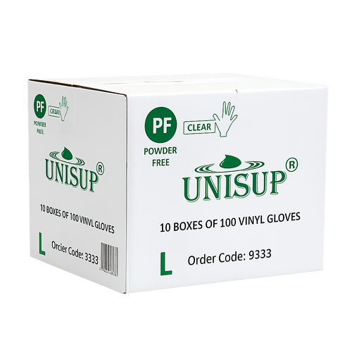 Vinyl Powder Free Clear Glove LARGE Carton (Pack 100 x 10)
