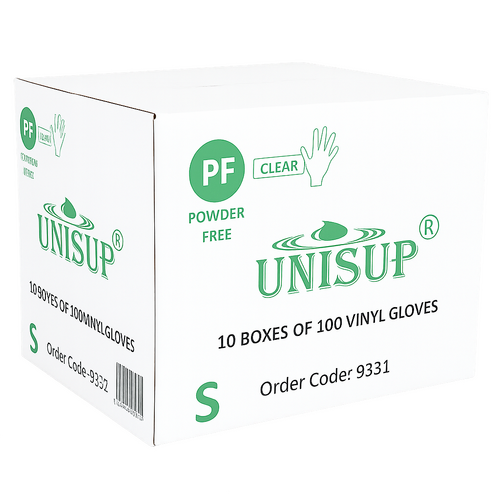 Vinyl Powder Free Clear Glove Small Ctn (Pk 100 x 10)