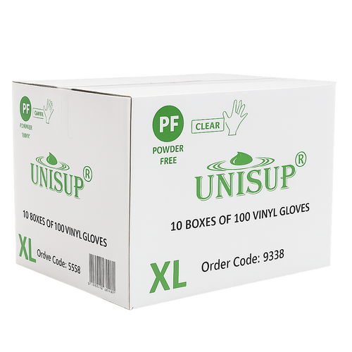 Vinyl Powder Free Clear Glove X-Large Ctn (Pk 100 x 10)