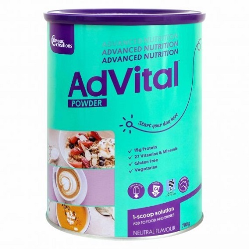 AdVital Nutritionally Complete Neutral Powder 500g Can