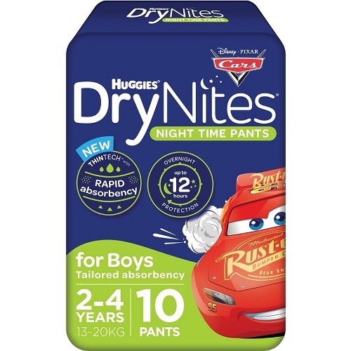 Huggies Drynites BOY 2-4Yrs (15-20Kg) Carton 30( 10 x 3)