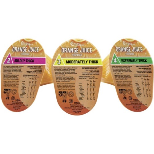 Flavour Creations Orange Juice Thickened 175mL Pk12