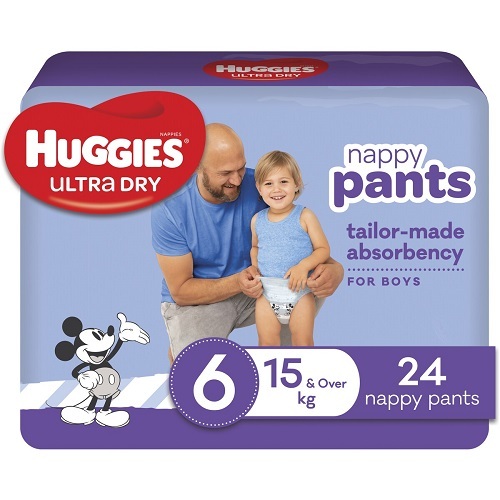 Huggies Nappy Pant Junior BOY (SIZE 6) Pack 24