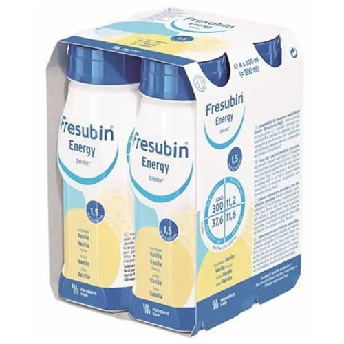 Fresubin Engergy Drink Easy Bottle  VANILLA  200mL BOTTLE Carton (24) (7273601)