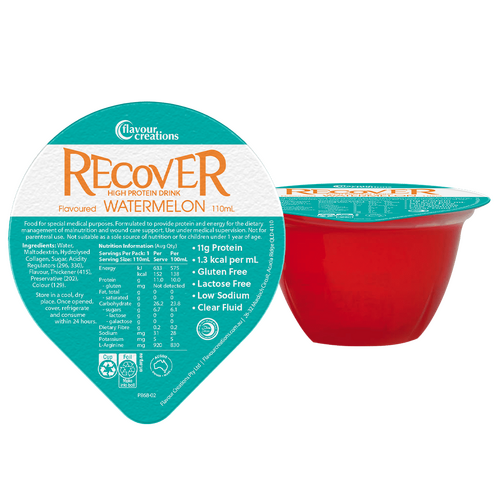 Flavour Creations Recover Watermelon Flavoured 11g Protein Supplement (Pack 12)