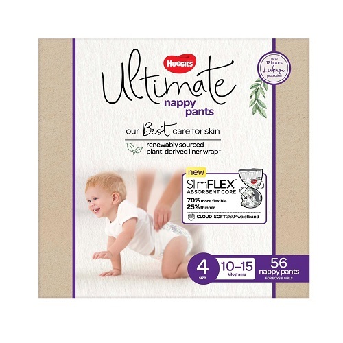 Huggies Ultimate Nappy Pant Size 4 Carton 56