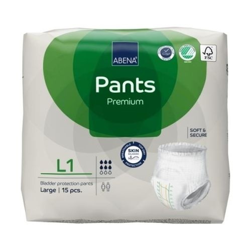 ABENA Pants L1 Premium Pull-ups 1400ML 100-140CM Carton 15X6 (1000021325)