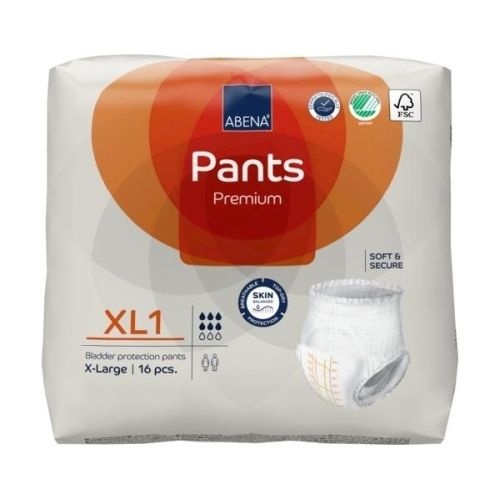 ABENA Pants XL1 Premium 1400ML 130-170CM Carton 16X6