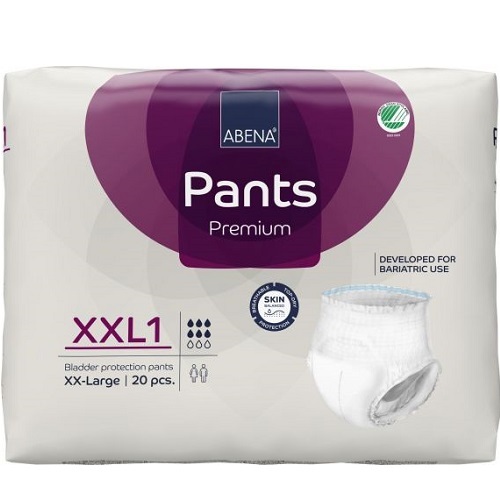 ABENA Pants XXL1 Premium Pull-ups 150-203cm 1700ml Carton 80 (20X4)