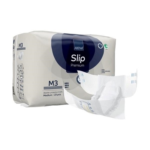 ABENA Slip M3 Medium Waist 70 110cm Unisex 3100ml White 92 ( 23 x 4 ) SA1000021286