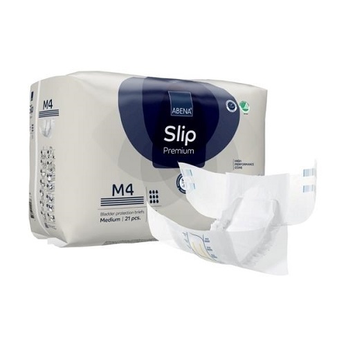 Abena Slip M4 Medium Waist 70 110cm Unisex 3600ml White  84 ( 21 x 4 ) SA1000021287