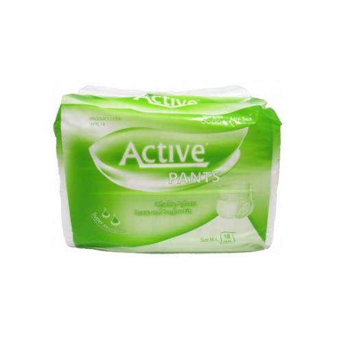 Active Regular Pants (Medium- Large, 85 -125cm) Ctn (Pk 18 x 6)