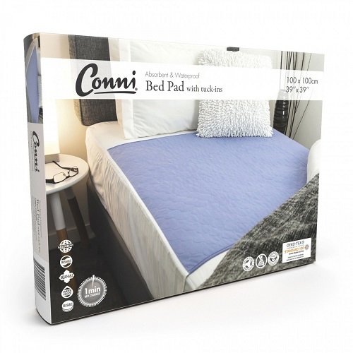 Conni Reusable Bed Pad with Tuck-ins - Mauve (CCD-100100-25-1)